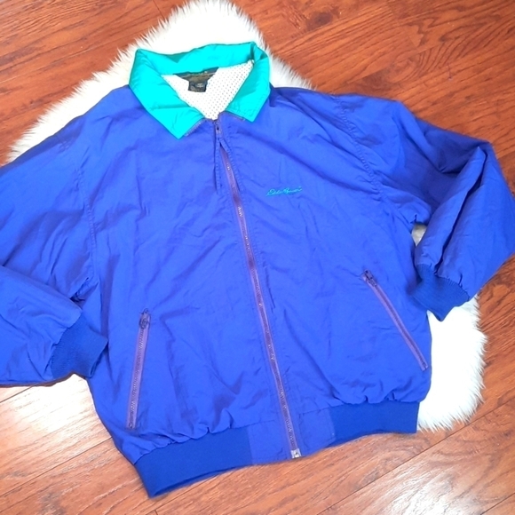 Vintage 90's Eddie Bauer Zip up Windbreaker - Picture 1 of 6